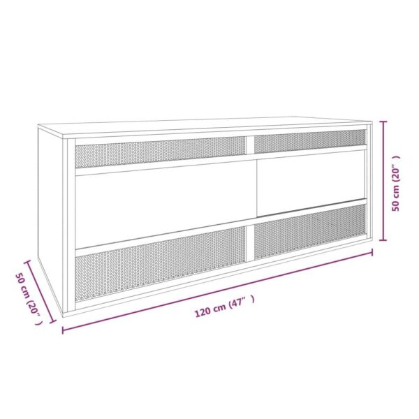 vidaXL Terrarium Engineered Wood 47.2"x19.7"x19.7" - Image 6